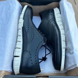 Cole Haan Hann Black Zerogrand Zerogrand Wing Oxfords Size 12